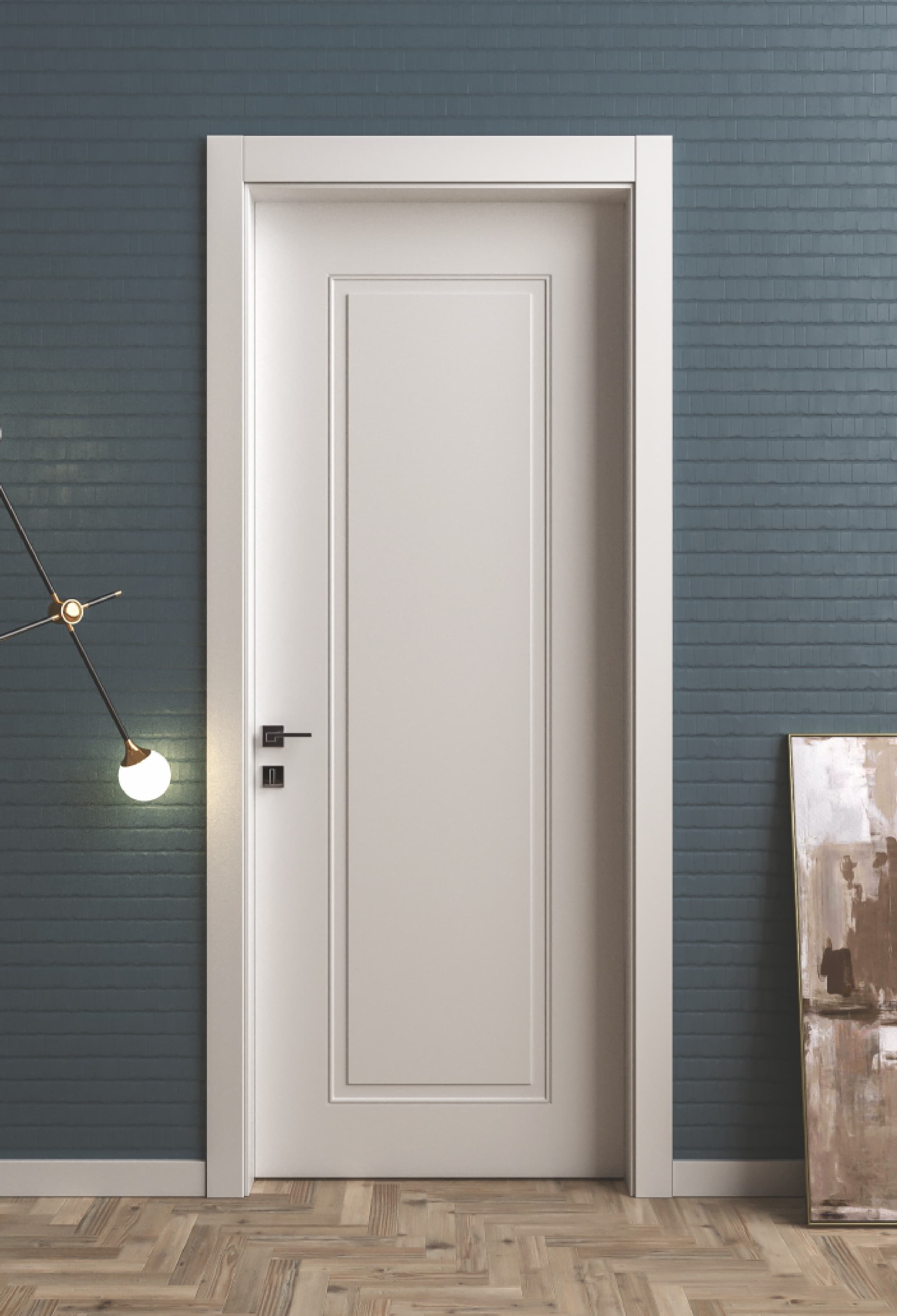 Cubic Soft Touch Moon Grey interior door