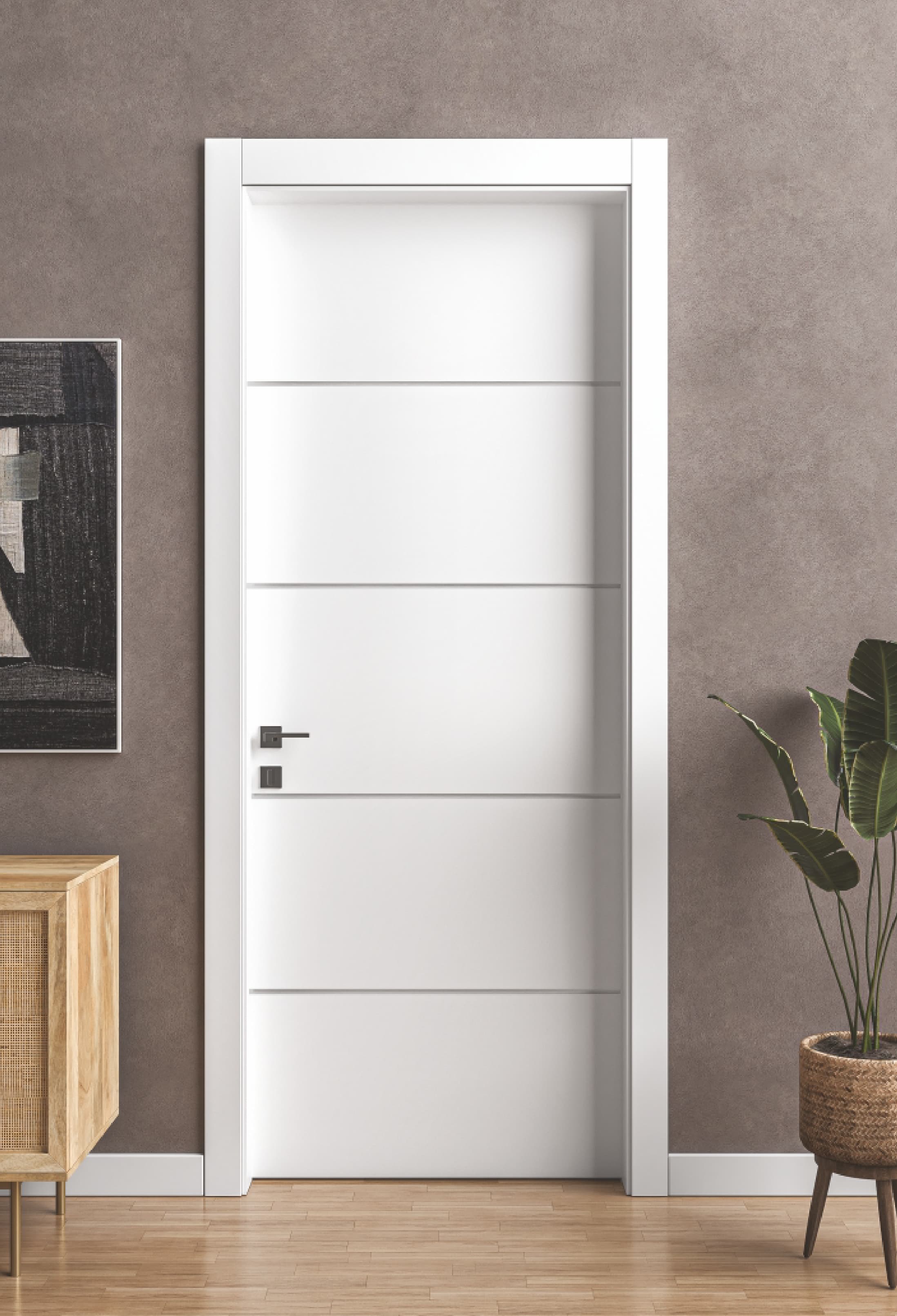 FourPlus Soft Touch White interior door