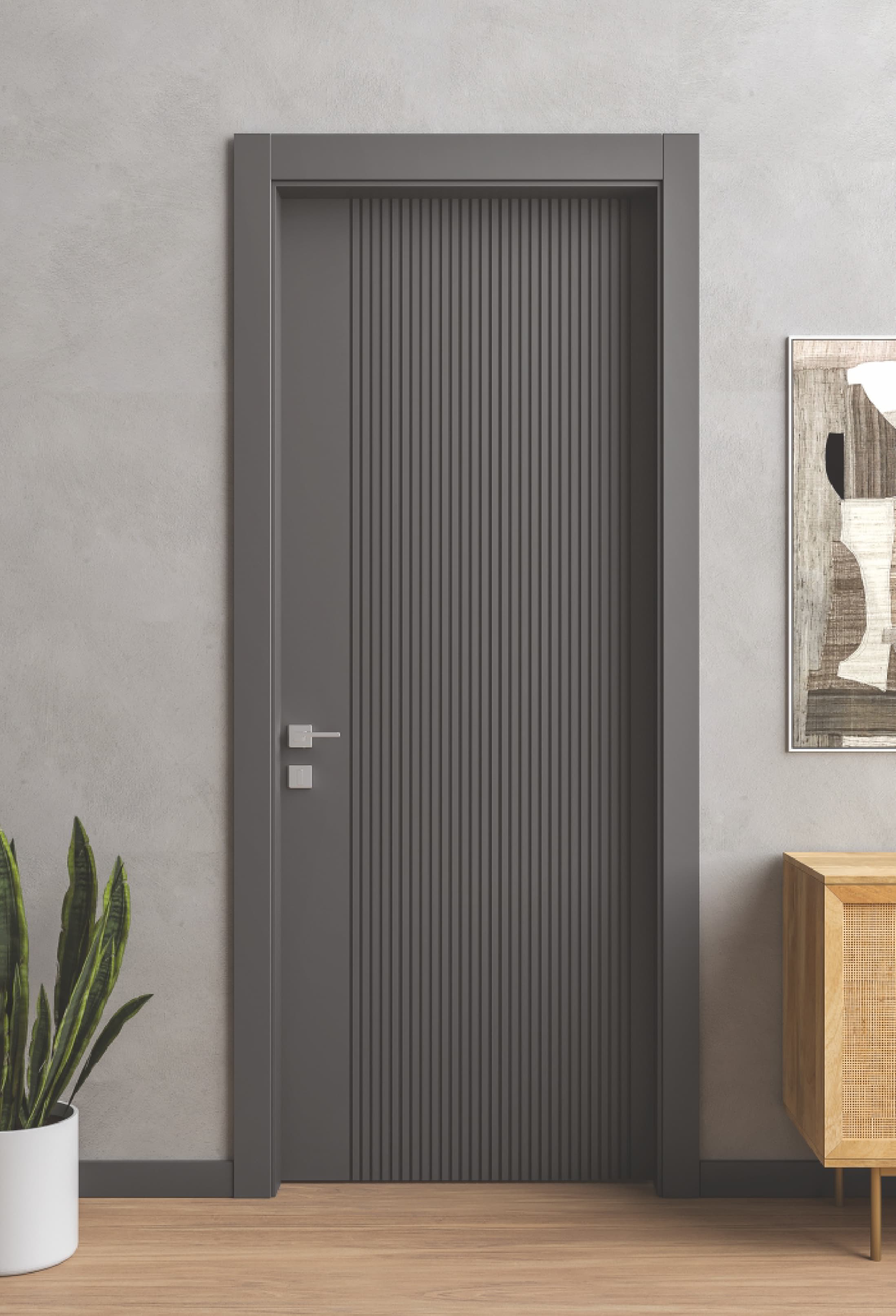 Perge Soft Touch Anthracite interior door