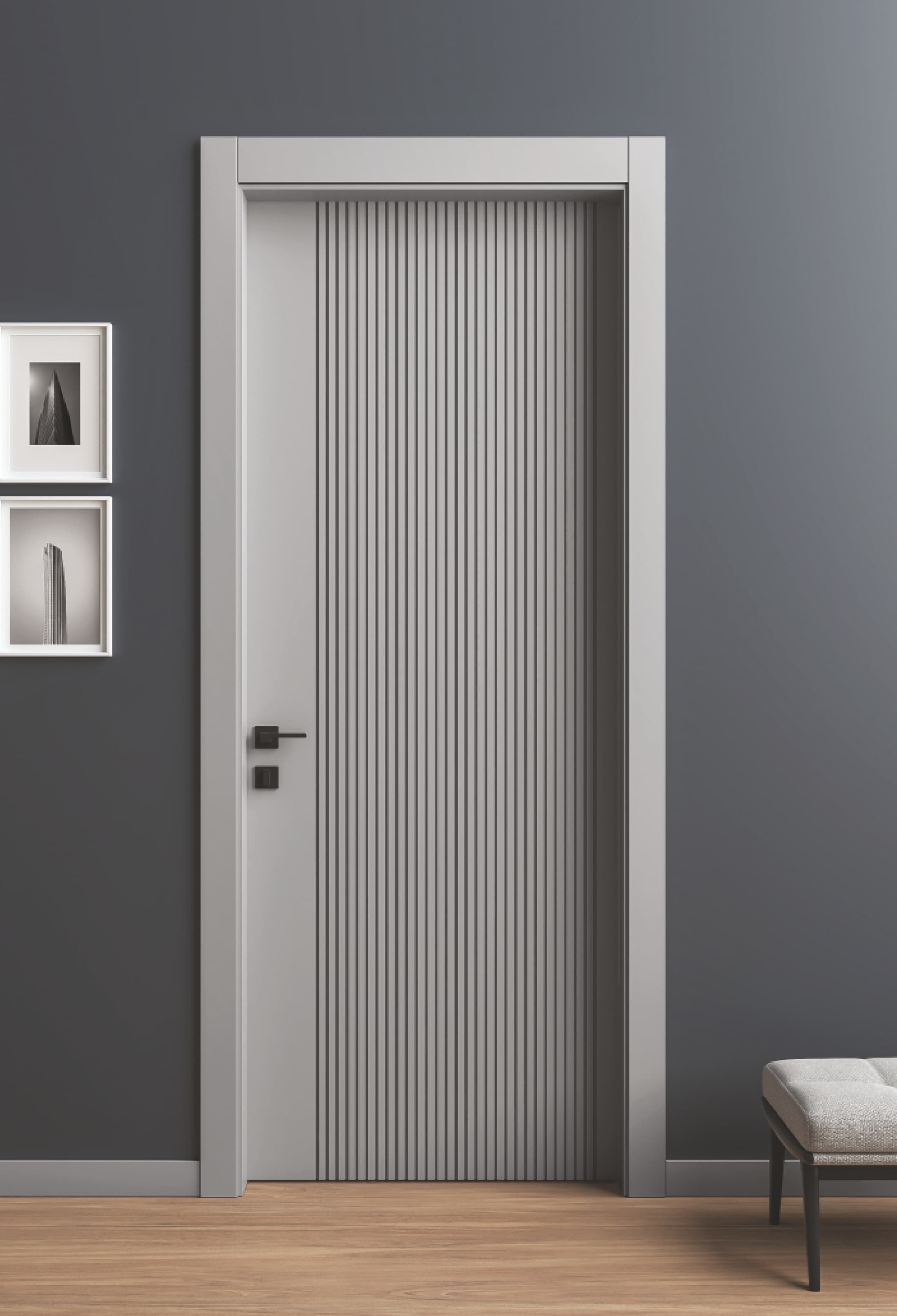 Perge Soft Touch Tungsten Grey interior door