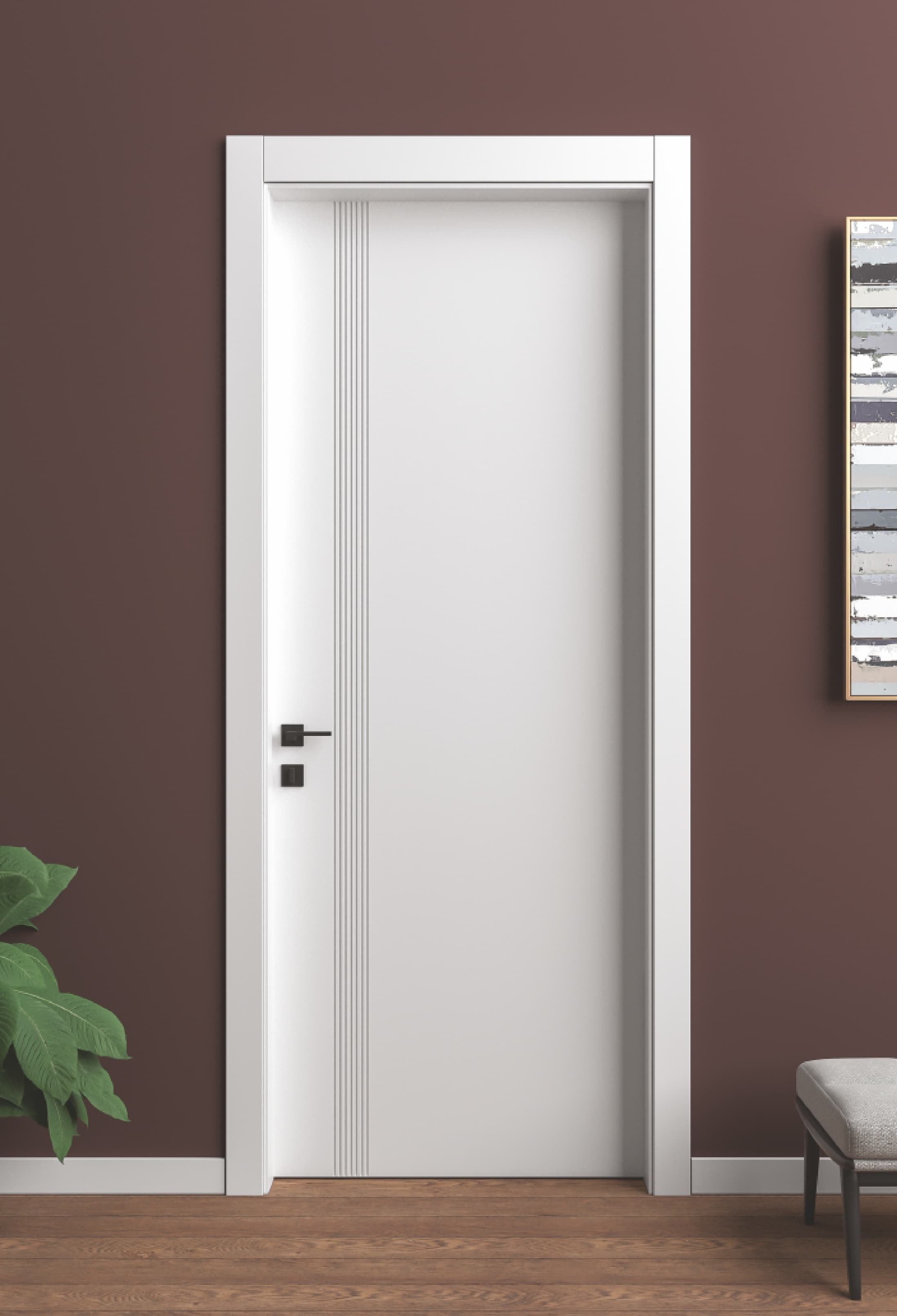 Roma Soft Touch White interior door